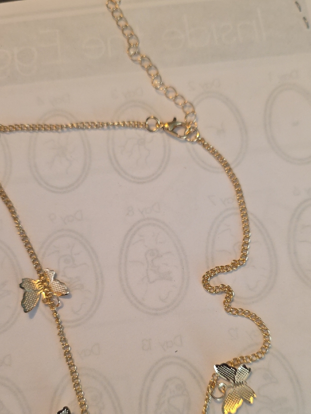 Gold Butterfly Charm Necklace for Women - Picture 6 of 7